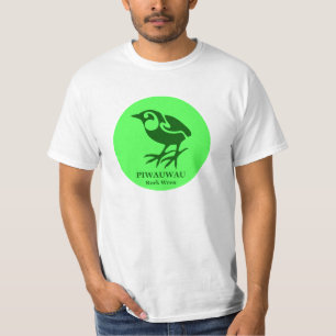 Nya Zeeländska fåglar PIWAUWAU Sten Wren Tee