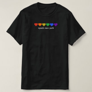 Nyack New York Rainbow Pride Heats T Shirt