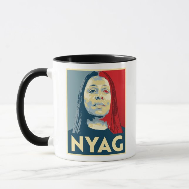 NYAG Letitia James Mugg (Vänster)