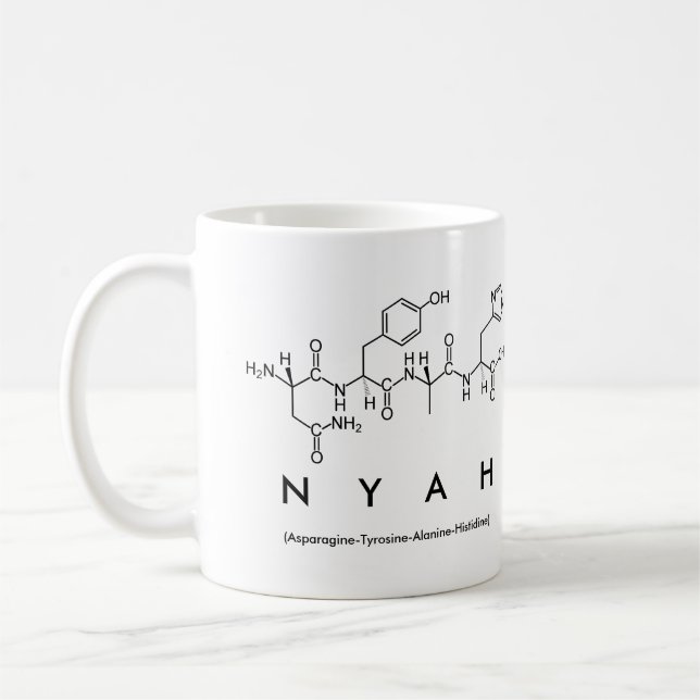 Nyah peptide namn mugg (Vänster)
