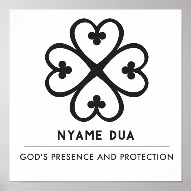 Nyame Dua | Guds närvaro och skydd Poster (Framsidan)