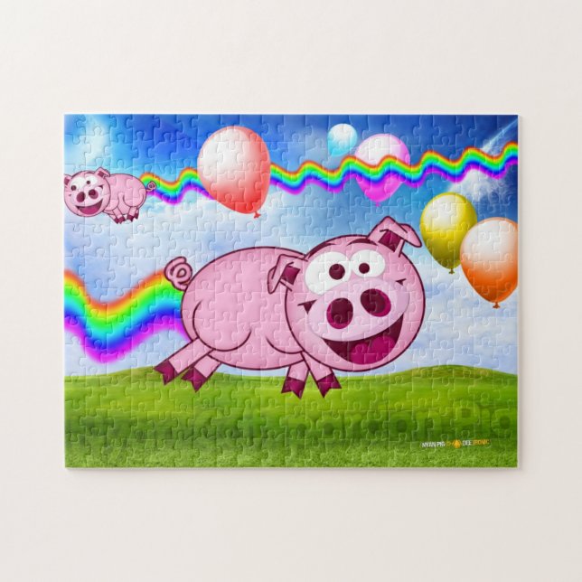 Nyan Cat benåda Pig-pussel Pussel (Horisontell)