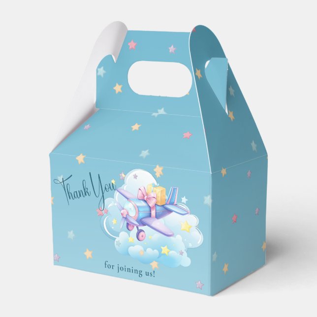 Nyankommande babystötare för Cute Airplan Presentaskar (Framsidan Sidan)