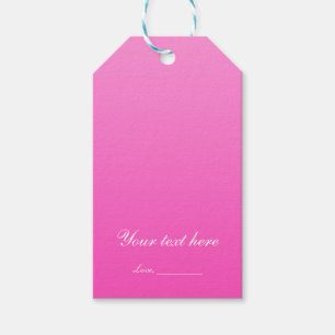 Nyans av rosa enkel minimalism modernt partisfavor presentetikett
