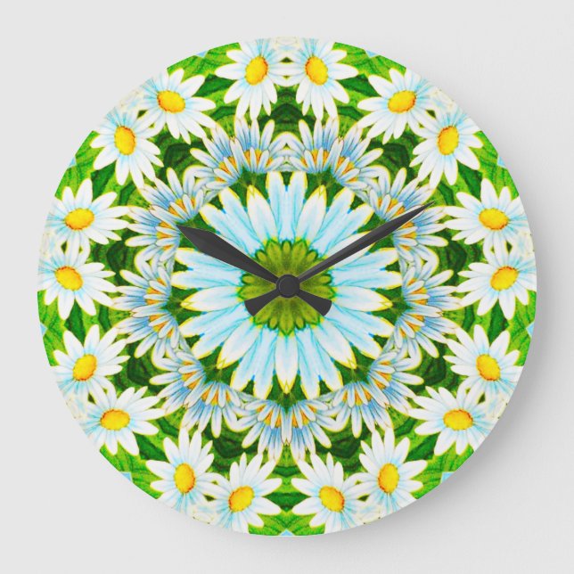 Nyans Daisy - fin fjällning Stor Klocka (Framsida)