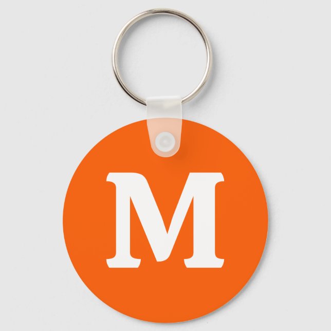 Nyans Orange Enfärgad Nyckelring (Framsida)