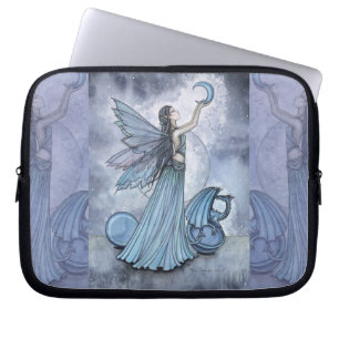 Nyanser av blå Änglaväsen och Drakdatorhölje Laptop Sleeve
