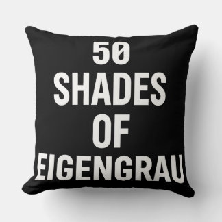 Nyanser av Eigenrau Minimalistisk textdesign Kudde