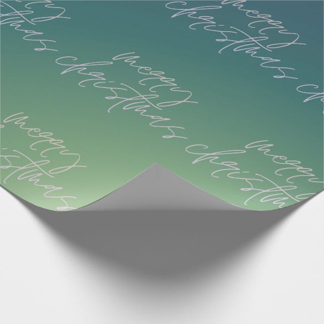 Nyanser av jul | Gradienttext Ombre | Presentpapper (Hörn)