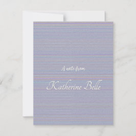 Nyanser av lavendel horisontell rand texturerad lo anteckningskort