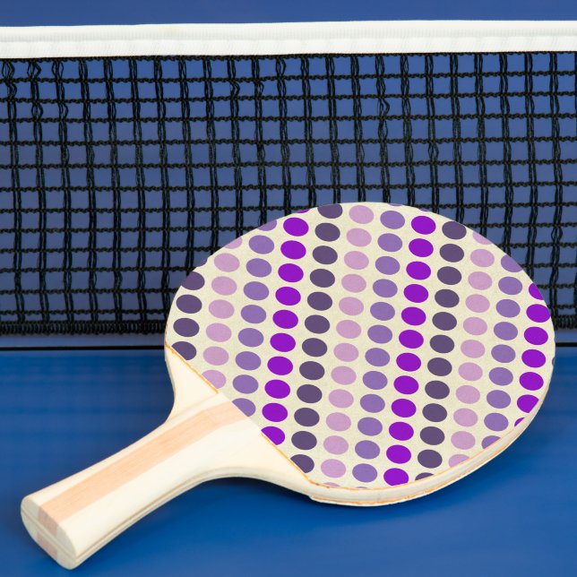 Nyanser av lila prickar av Shirley Taylor Pingisracket (Insitu)