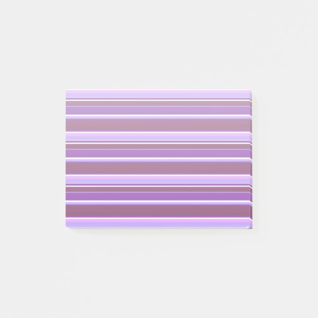 Nyanser av lila ränder post-it block (Framsida)