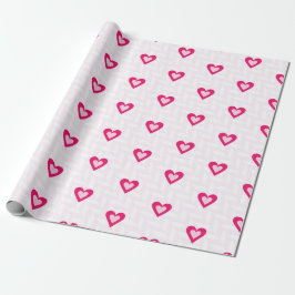 NYANSER AV ROSA ALLT HJÄRTANS DAG HJÄRTAN PRESENTPAPPER