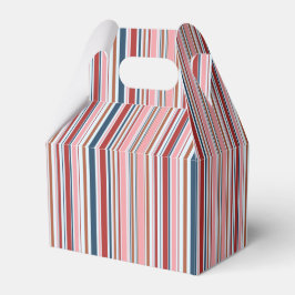 Nyanser av rosa blå och röda ränder presentaskar