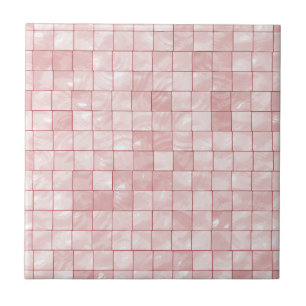 Nyanserad pastell, rosa belägger med tegel kakelplatta