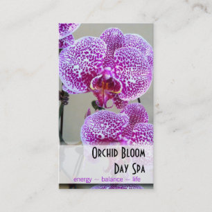 Nyanserad purpurfärgad Orchidfototidsbeställning Tidsbeställning Kort