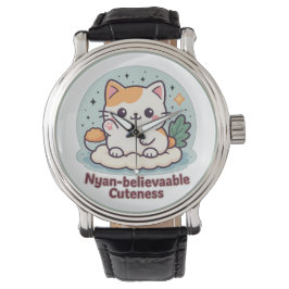 Nyantroplig skönhet - Cute Kawaii Cat Armbandsur