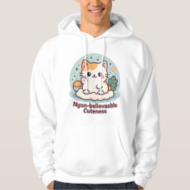 Nyantroplig skönhet - Cute Kawaii Cat Hoodie