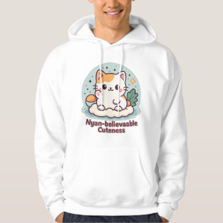 Nyantroplig skönhet - Cute Kawaii Cat Hoodie
