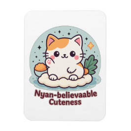 Nyantroplig skönhet - Cute Kawaii Cat Magnet