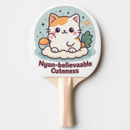 Nyantroplig skönhet - Cute Kawaii Cat Pingisracket