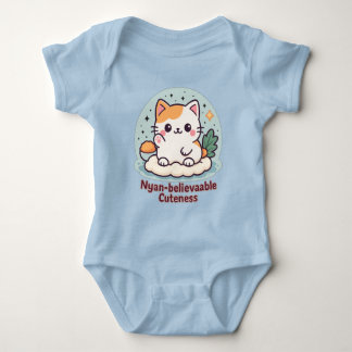 Nyantroplig skönhet - Cute Kawaii Cat T Shirt
