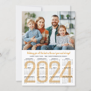 Nyår 2024 - Kalenderfoto Anpassningsbar Färg