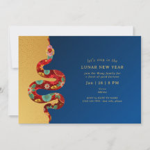 Nyår 2025 för ormen Blå Guld