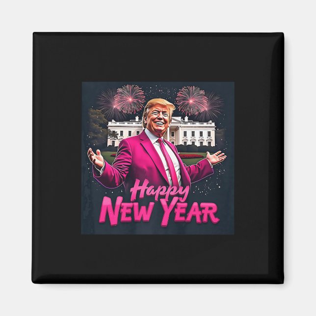 Nyår 2025: Nyår - nyår, nyår, Party 2025 Magnet (Framsidan)