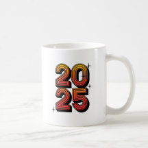 Nyår 2025: Retro Firande design
