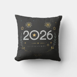 Nyår 2026 Guld Fyrverkerier “Nytt År, Ny Glans” Kudde