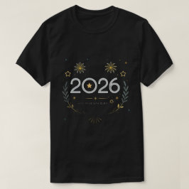 Nyår 2026 Guld Fyrverkerier “Nytt År, Ny Glans” T Shirt