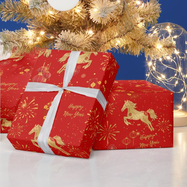 Nyår 2026 | Horse-året Presentpapper (Helgdagar)