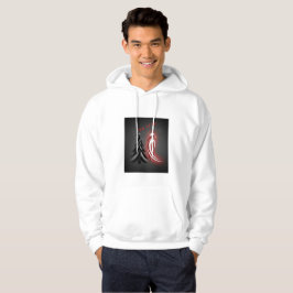 Nyår 2026 – Svart & Vit Herr Tröja Hoodie