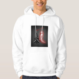 Nyår 2026 – Svart & Vit Herr Tröja Hoodie