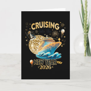 Nyår 2026 Yacht Kryssningsfartyg Nye Fest Matchand Kort