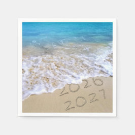 Nyår 2027 Strandsand Pappersservett