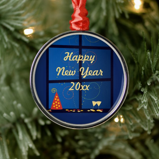 Nyår Fireworks Party Pendant Ornament (Träd)