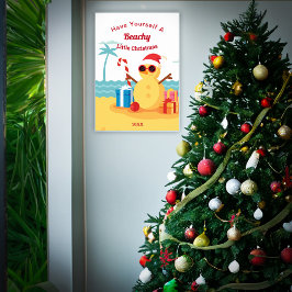 Nyår för den vackra Helgdag i Jultomten Poster