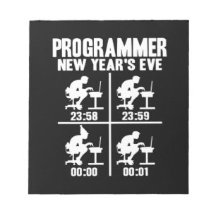 Nyår för programmerare anteckningsblock