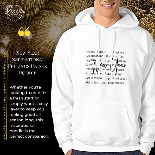 Nyår Inspirerande Känslor Unisex Hoodie (Skapare uppladdad)