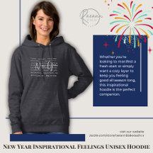 Nyår Inspirerande Känslor Unisex Hoodie