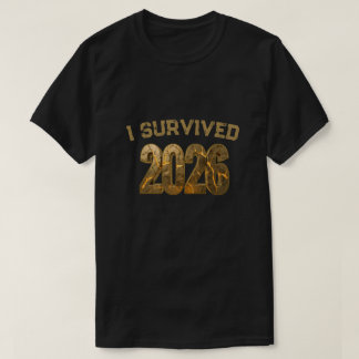 Nyår Jag överlevde 2026 T-shirt