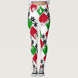 Nyår, jul, Julafton-dekaner Leggings
