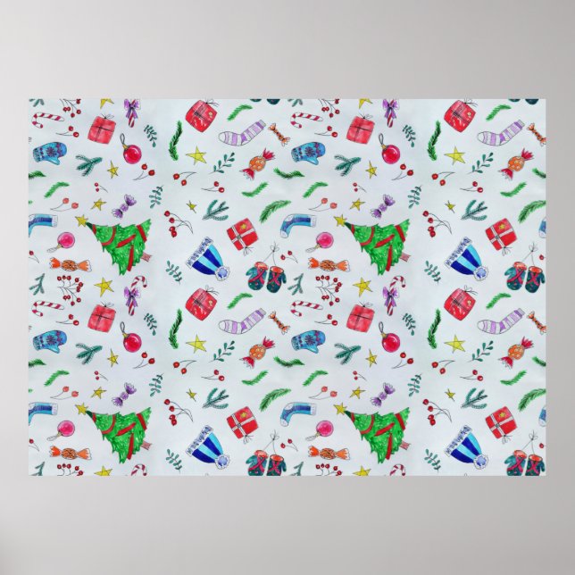 Nyår jul-vinter poster (Framsidan)