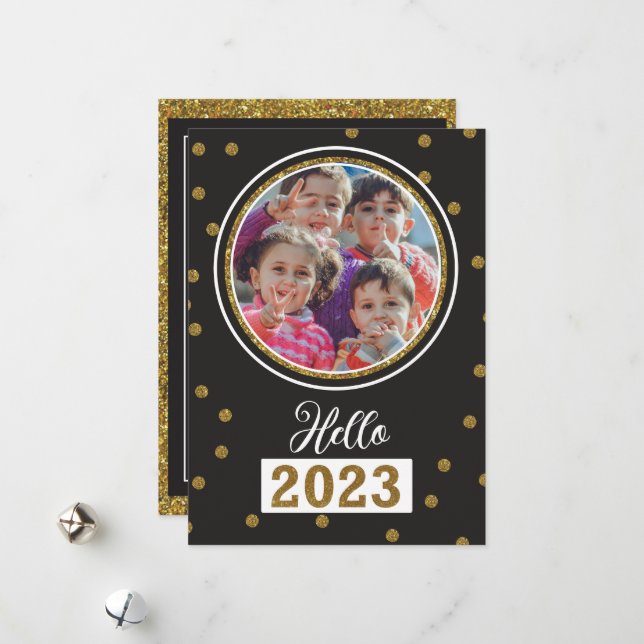 Nyår Julhälsningskort Julkort (Fram/Back In Situ)