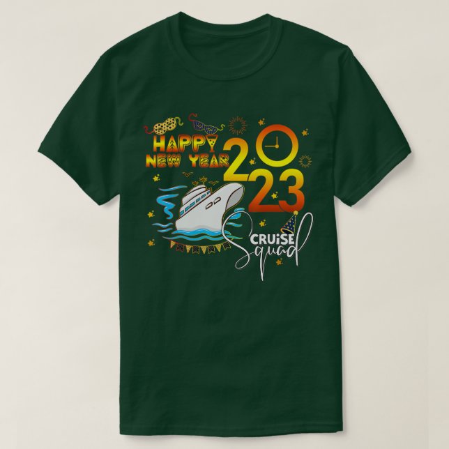 Nyår Kväll 2023: Familjefolket i Party T Shirt (Design framsida)