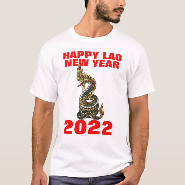 Nyår Lao Naga 2022 T Shirt (Framsida)