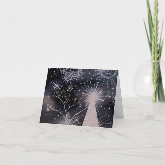 nyår magi kort (Framsida)