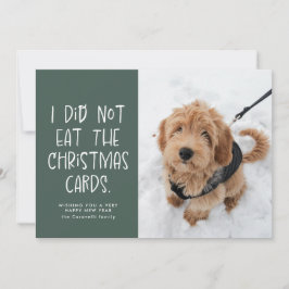 Nyår med en snygg grönt julkort